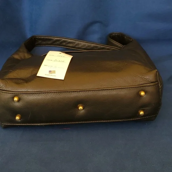 Bags by pinky brown genuine leather handbag new with tags - Picture 4 of 5